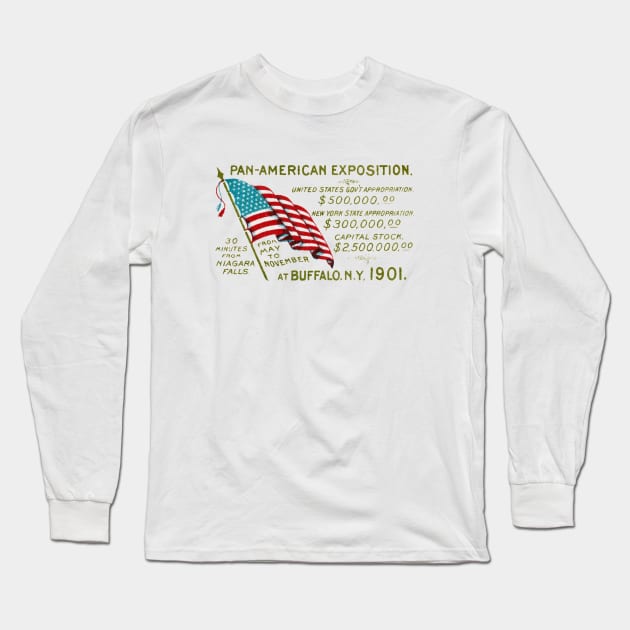 1901 Pan-American Exposition Buffalo New York Long Sleeve T-Shirt by historicimage